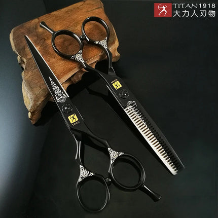 TITAN Hair Cut Thinning Cutting Scissors Hairdressing Barber Scissors JAPAN STEEL 5.5 Inch 6.0 Inch