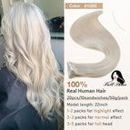 1000 White Blonde / China Mainland / 20 pcs|12 inches 30cm 30g