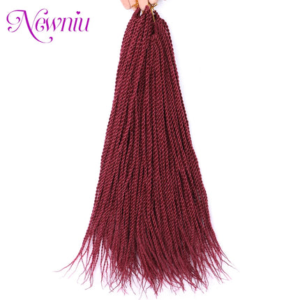 Synthetic Senegalese Twist Hair Extensions Crochet Hair Braids Senegalese Ombre Braiding Hair Crochet Braid Hair Box Braids Hair
