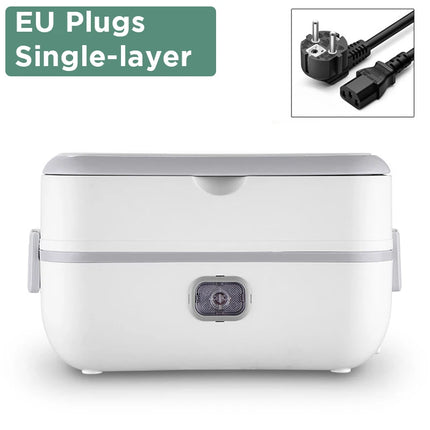 Electric Heated Lunch Box Portable 110V 220V Bento Boxes Food Heater Rice Cooker Container Warmer Dinnerware Set for Home Office
