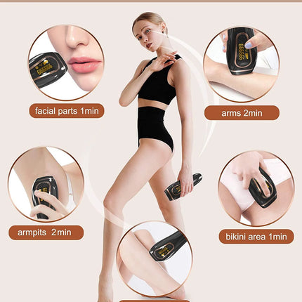 IPL Hair Removal for Women and Men Permanent Painless Laser Hair Removal System 999,999 Hair Remover Treatment for Whole Body