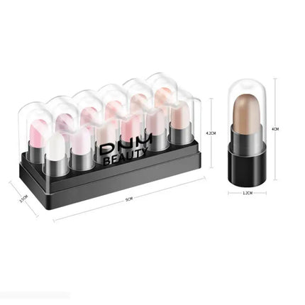 Eyeshadow Pencil Set 12 Colors Waterproof Long Lasting Glitter Shimmer Eye Shadow Pen Highlighter Stick Eyes Makeup Tools