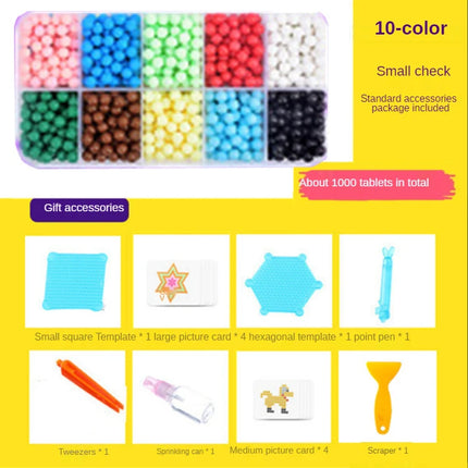 9600pcs Magic Water Sticky Beads Toys DIY Handmade Bead Toy Educational Puzzle Children Bead for Girls Boys Early Education Gift