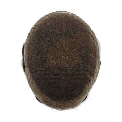 Full French Lace Bleach Knots Hairline Replacement System Toupee - Hair Replacement System for Natural Look Hair Extensions