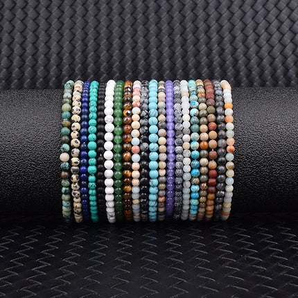 4mm 6mm Mini Energy Charm Bracelet Natural Stone Beads Yoga Healing Bracelet Jewelry for Women Men Best Friend Gift Dropshipping