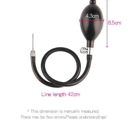 Flexible Size Silicone Mouth Gag BDSM Ball Accessory Plug Inflatable with Detachable Pump for Erotic Restraint Sex Game Play Toy