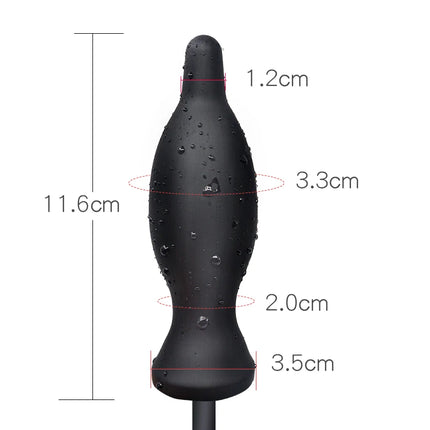 Inflatable Silicone Penis/Ball Gag Oral Dildo Open Mouth Plug Expandable Pump Big Anal Butt Plug Vibrator BDSM Flirt Sex Tools