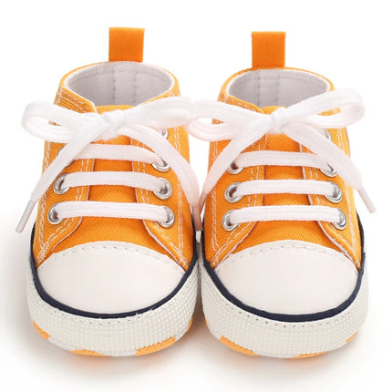 VALEN SINA  Newborn Baby Shoes Yellow Baby Girl Shoes Girl Classic Bowknot Sole Anti-slip PU Shoes First Walker Toddler Shoes