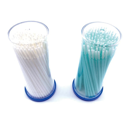 100PCS/Pack Long Head Bendable Micro Brushes Lash Applicator  Eyelash Mascara Glue Cleaning Brush Makeup Tools