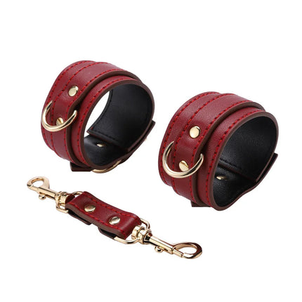 Erotic Mask Sex Products Erotic Toys For Adult BDSM Kit Sex Bondage PU Leather Set Handcuffs Collar Corset Thigh Ring Sex Toys