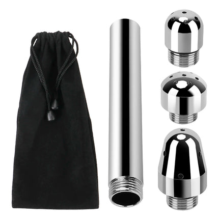 Anal Washer Nozzles Butt Plug For Women Vaginal Shower Men Anus Cleaner Sex Toys Couples Medical Wash Enema Douche With Dust Bag