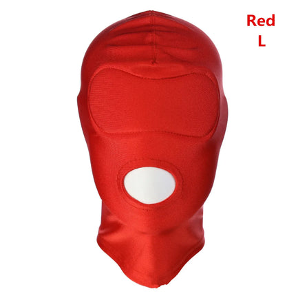 Exotic Apparel of Red Elasticity Hood Punish Headgear Mask Sex Product for Couples Love Game Fetish Bdsm Slave Bondage Role Play