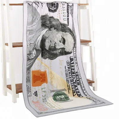 Microfiber Beach Towel 70x140cm 100 500 Euro 100 Dollar USA UK Flag Print Quick Dry Absorbent Travel Sport Swim Pool Bath Towels