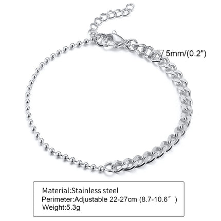 Rope Anklet, Stainless Steel Rope Ankle, Anklets Bracelets for Men Women, Adjustable Twisted Rope Bracelet Gift