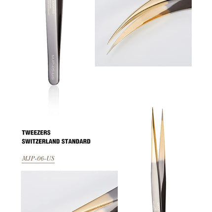 DeceMars Eyelash Extensions Tweezers For Lash Artists