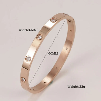 XUANHUA Stainless Steel Cuff Bracelets Bangles For Women Fashion Jewelry Charm Jewelry Accessories Crystal Bracelet loves