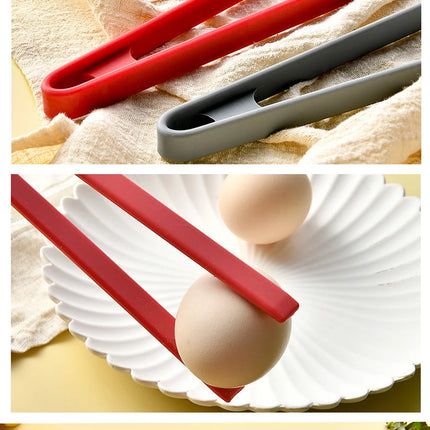 Salad Food Tongs Anti-slip Silicone Kitchen Utensils Barbecue Clip Three Prong Pliers Cookware Bbq Tool Chef Tools Gadgets Bar