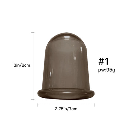Silicone Vacuum Cupping Massage Jars Anti Cellulite Massage Facial Suction Cups Face Neck Lift Skin Scraping Guasha Anti Wrinkle