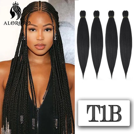 16/20/22/26/30/42/48Inch Braiding Hair Pre Stretched Long Jumbo Braid Hair Synthetic Box Braids Extension Yaki Texture Fake Hair