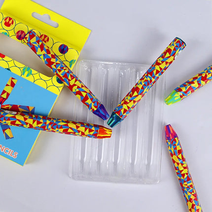 DEDEDE Wax Crayon Candy Color Crayons 5pcs Creative Graffiti Kawaii 3 in 1 Colored Pencils Child Safety Painting Non-toxic