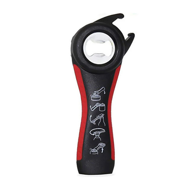 5 In 1 Multi-function Bottle Opener Stainless Steel  Can Bottle Open Plastic Jar Opener Beer Good Kitchen Tools For Bartender