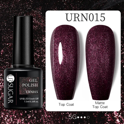 UR SUGAR 7.5ml Dark Wine Red Nail Gel Polish Autumn Gel Paint Nail Art Semi Permanent Nail Art Manicure Soak Off LED UV Nail Gel