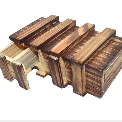 Gruelling Test Wooden Box Puzzle Brain Teaser Magic Puzzles Game for Adults Children