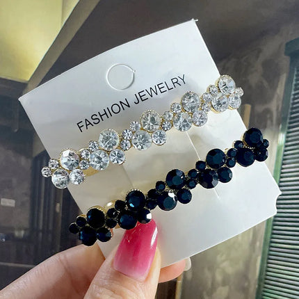 Crystal Pearl Hair Clips / Pinces Perles Cristal