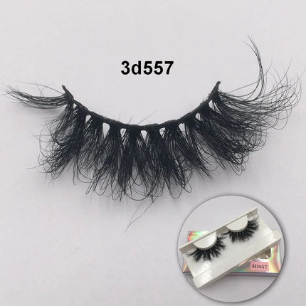 RED SIREN Fluffy Mink Lashes 3d525 3d530 Messy Wispy Natural Eyelashes Hamdmade Real 3D Mink Eyelashes Makeup False Lashes