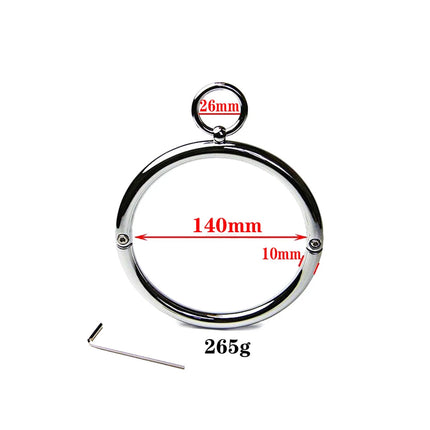 Stainless Steel Collar Neck Ring Slave BDSM Metal Collar Slave Bondage Positioning Bandage Fetish Adult Games Sex Toys For Woman