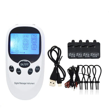 Electro Shock Penis Ring Bdsm Strong Electric Stimulate Therapy Massager Pad Penis Extender Enlargement Sex Toy Male Masturbator