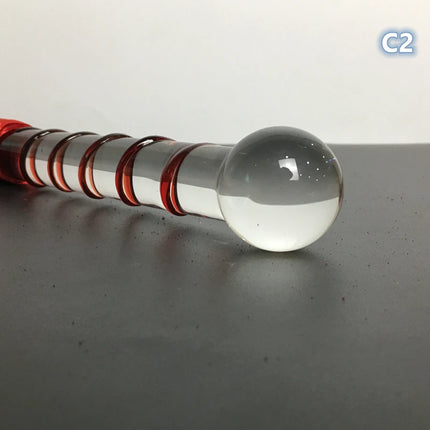 Crystal Dildo Real Leather Flogger Glass Penis Whip Sex Whip G-spot Anal Bead Leather Tools Restraints Bdsm Sex Adult Games