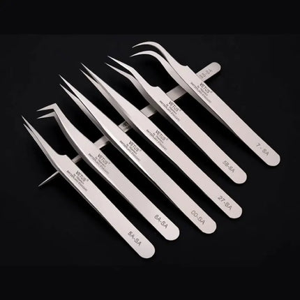 Vetus 6A-SA 3D/6D Volumn Eyelash Extension Tweezers Stainless Steel Fan Lashes Tweezers Excellent Closure Makeup Tools