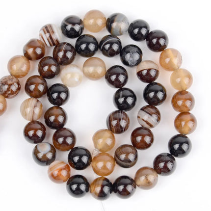 Natural Round Tiger Eye Amazonite Lava Turquoises Agates Jaspers Garnet Spacer Loose Stone Beads For Jewelry Making DIY Bracelet