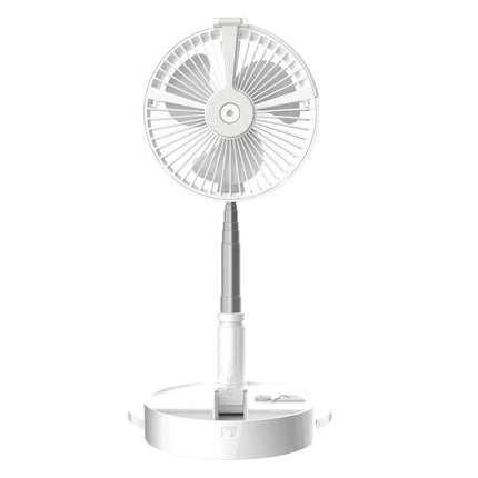 Portable USB Mobile Power Humidifying Spray Illumination Small Fan 2026 New Folding Retractable Design for Home Office Outdoor