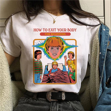 Harajuku Funny Female T-shirt Satan Vintage Graphic Tees Dogs Mommy Can We Keep Him Fashion Short Sleeve T Shirt Women Tops