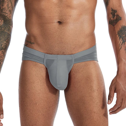 Sexy Men Underwear Man Ultra Thin Ice Silk Men's Briefs Bulge Large Pouch Slips Hombre Erotic Panties Underpants