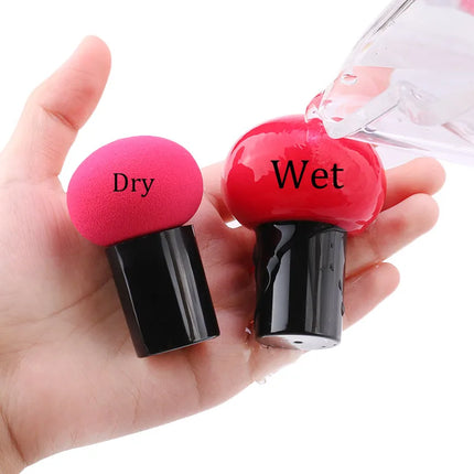 Cosmetic Sponge Handheld Mushroom Head Cosmetic Puff Foundation Cream Concealer Makeup Sponges Smooth Sponge Beauty Makeup Tools
