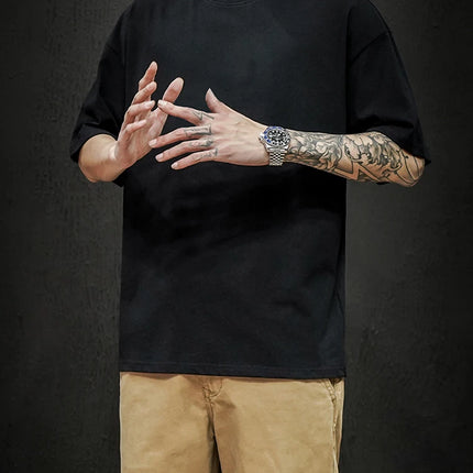 LEGIBLE 2025 Summer Men's T Shirt Casual Loose Cotton Short Sleeve T-Shirt Mens Top Tee shirt Men