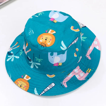 Baby Boy Girl Hat Cap for Children Kids Toddlers Panama Bucket Fishing Floppy Sun Hat Boys Girls Cartoon Fashion 6M-10 Years