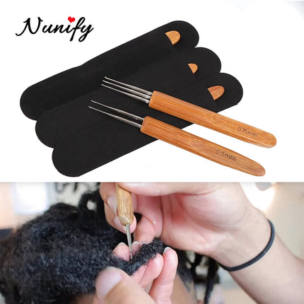 0.5Mm 0.75Mm Dreadlock Needle Crochet Hook For Dread Hair Dreadlocks Accessories Hook Needle For Crochet Braids Hair Tools