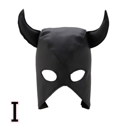PU Leather Fetish Hood Headgear Sex Toys for Women BDSM Bondage Sex Mask Bdsm Toys Adult Games Sex Products for Adults