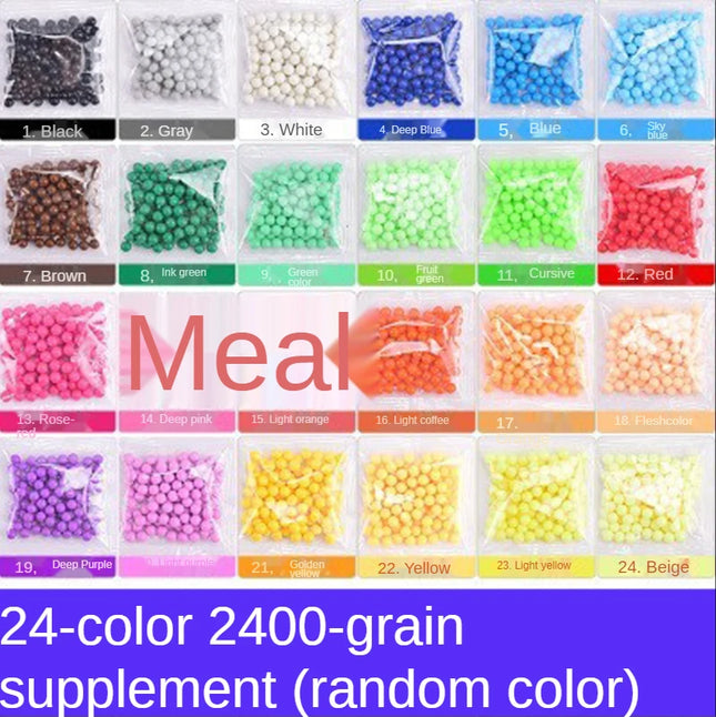 9600pcs Magic Water Sticky Beads Toys DIY Handmade Bead Toy Educational Puzzle Children Bead for Girls Boys Early Education Gift