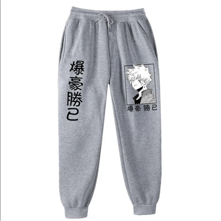 2021Japanese anime My Hero Academia Katsuki Bakugo Harajuku Men's Pants Print Joggers Male Trousers Casual Sweatpants sweatpants