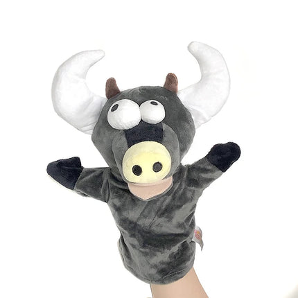 Animal Hand Finger Puppet Plushed Doll Educational Baby Toys Fox Bear Shark Simulator Soft Stuffed Toys Anime Doll Game For Girl