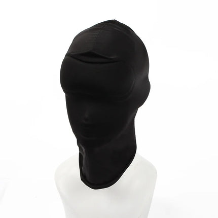 BDSM Fetish Mask Hood Adult Game Bondage Party Open Mouth Eye Elastic Head Mask Cosplay Slave Punish Headgear Mask Sex Toy