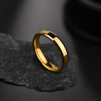 Letdiffery Simple Stainless Steel Couple Jewelry Smooth 1/2/4/6/8mm Women Men Finger Rings For Lovers Dropshipping Wholesale