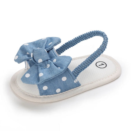 Infant Non-Slip First Walkers Footwear 0-18 Months Baby Girls Sweet Flowers Sandals Summer Soft Sole Flat Princess Dress Shoes