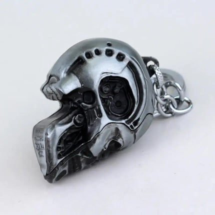 Vintage Charm Terminator Skull Head Keychain Men Women Fashion Pendant keyring Jewelry Car Key Accessories