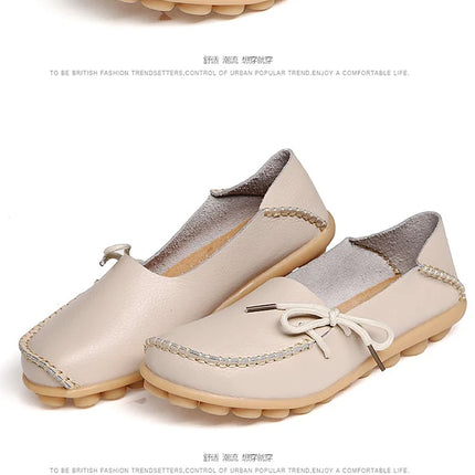 Women Flats Hot Sell Colourful Leather Women Loafers Ballet Pointed Toe Flats Ladies Shoes Loafers Plus Size 44 Zapatos De Mujer